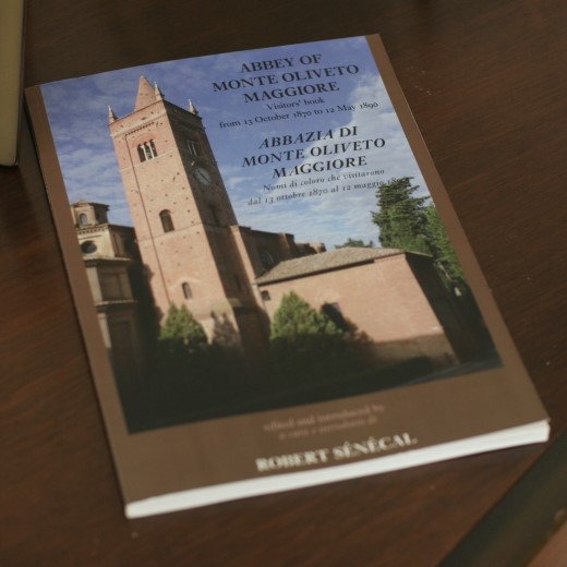 photo of book Abbey of Monte Oliveto Maggiore - Visitor's Book